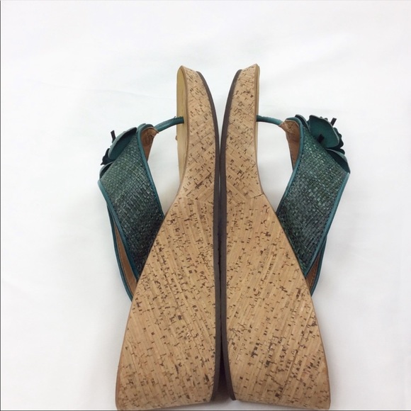 Clarks Mimmey Claire Rafia Cork Wedge Sandals- - Picture 6 of 8